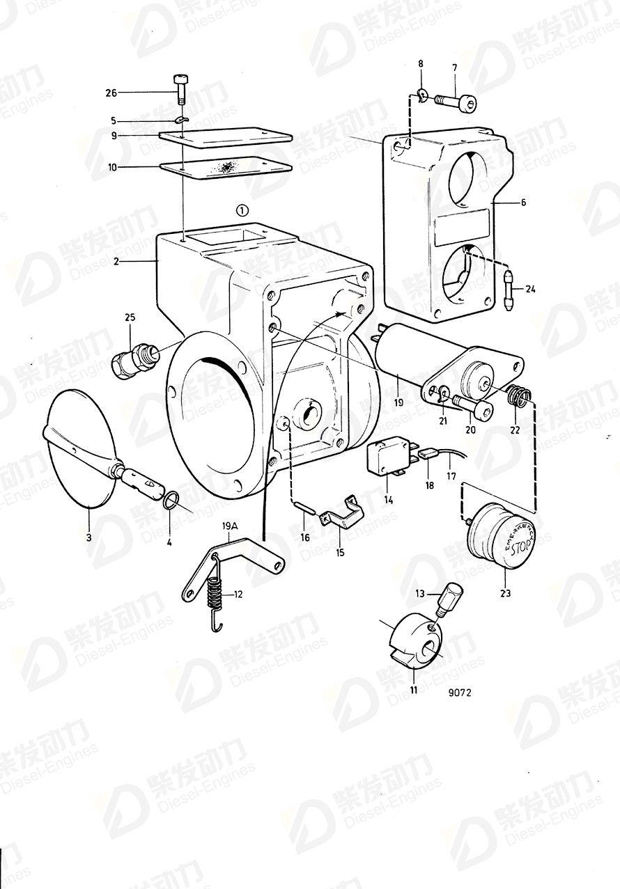 volvo penta Brace 848088 Drawing volvo penta Brace 848088 Drawing